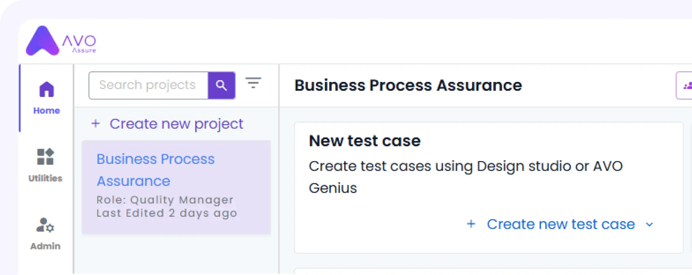Screenshot of Avo Assure Automation Test Cases